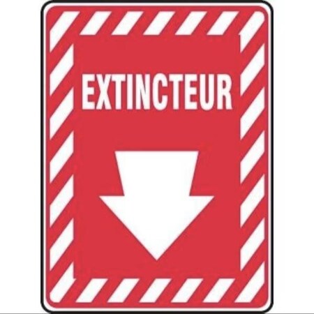 Accuform SAFETY SIGN FIRE EXTINGUISHER DOWN FRMFXG908XP FRMFXG908XP